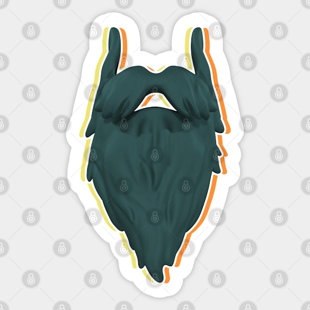 Bearded Sticker by syfufi